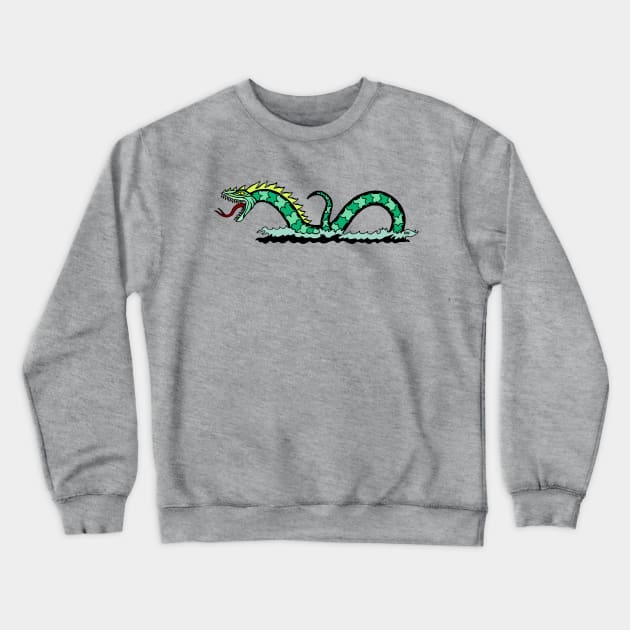 Sea Serpent Crewneck Sweatshirt by AzureLionProductions